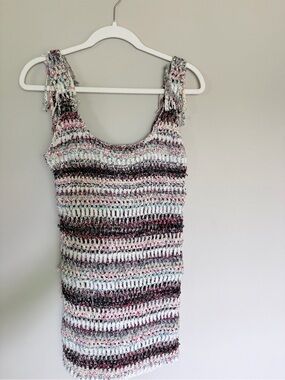 Free People Crocheted Mini Dress